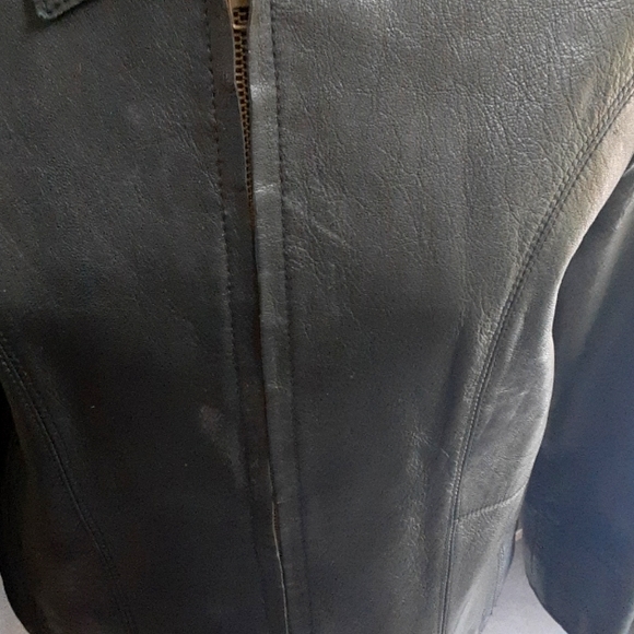 Genuine Leather GAP Y2K jacket (vintage) - Picture 11 of 16